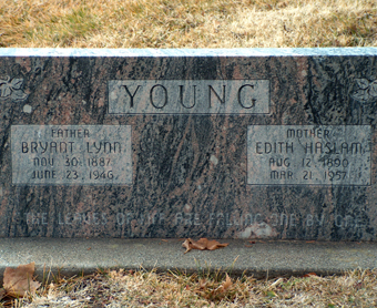 Edith Haslem Young Grave