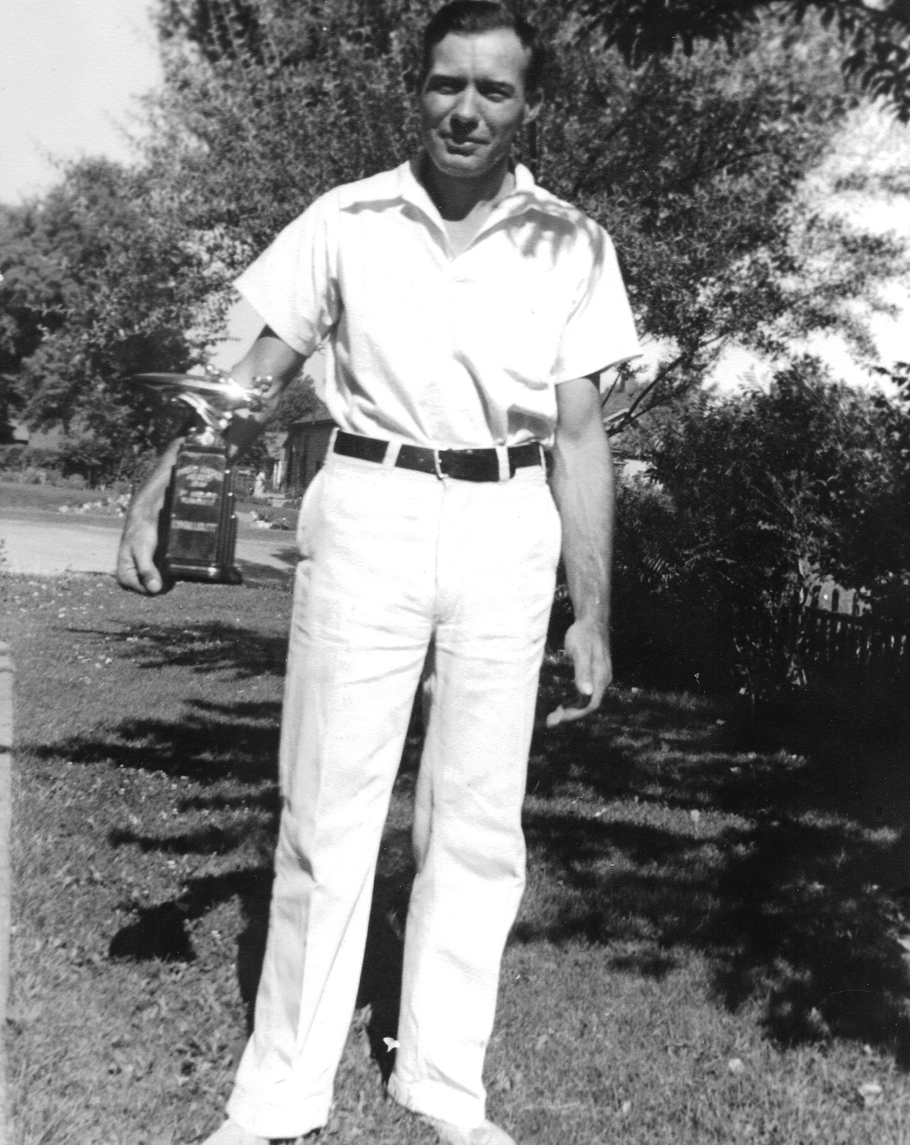 Lyman Leavitt With Trophy